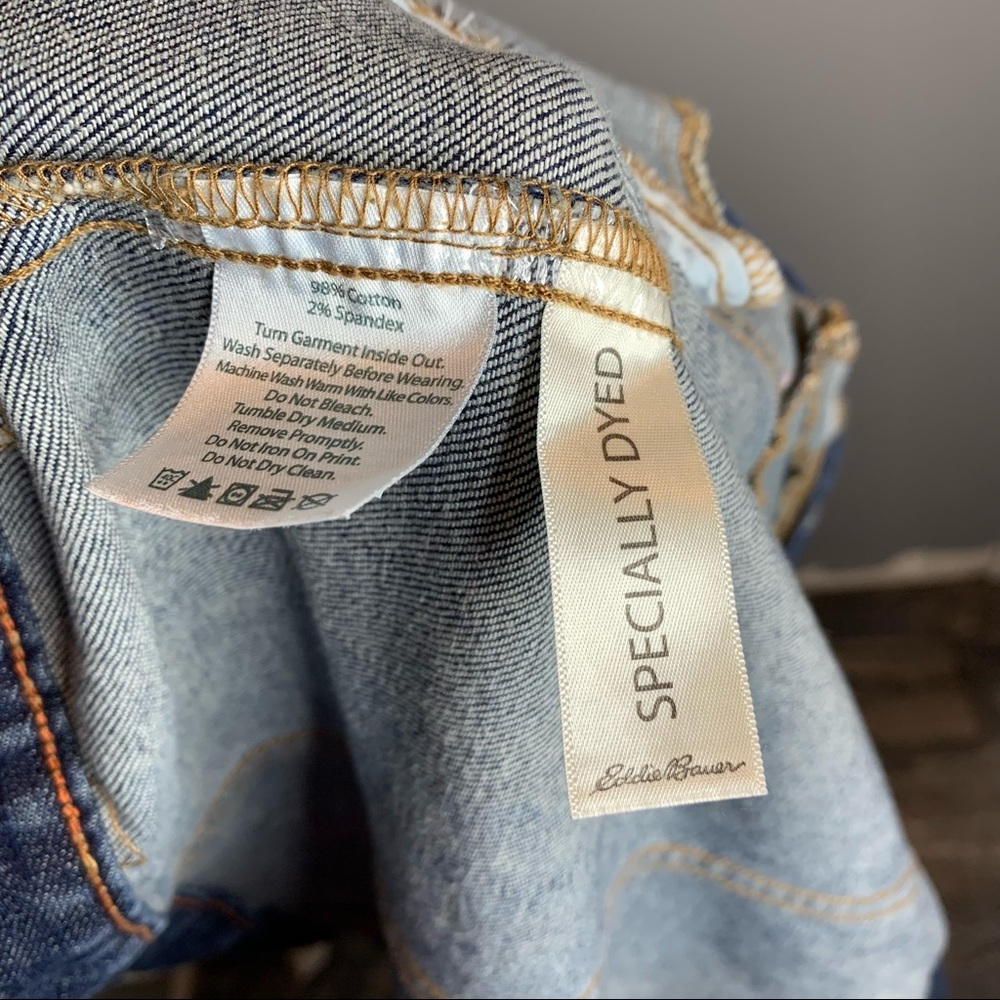 Eddie Bauer Denim Jean Jacket Cotton XS - Picture 4 of 4